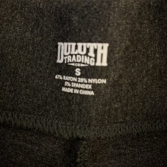 Duluth Trading Co Women’s S WearWithAll Ponté Knit Leggings Dark Charcoal Gray - Picture 4 of 5